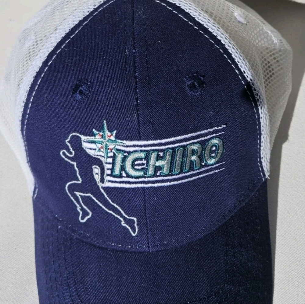 New MLB Ichiro Suzuki Seattle Mariners Baseball Mesh Cap Hat Youth / Adult S